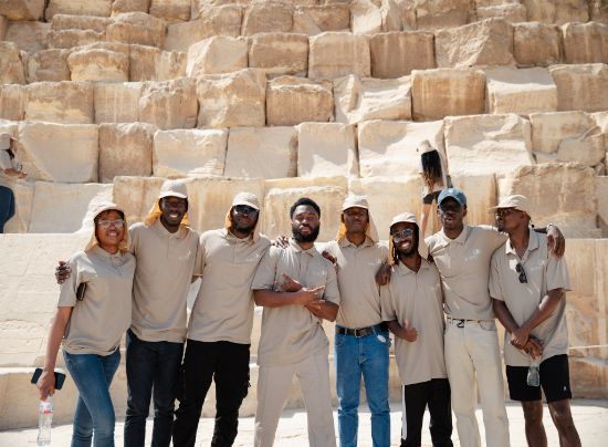 جولة أهرامات الجيزة على هامش ندوة معهد مانديلا بالقاهرة